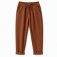 Pantalon large décontracté de mode pour femme, couleur unie