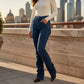 Jean bootcut rétro très extensible pour femme