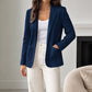 Blazer décontracté pour femme, devant ouvert
