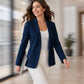 Blazer décontracté pour femme, devant ouvert