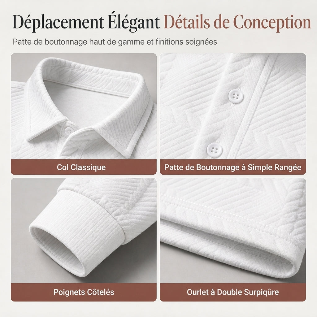 Sweat-shirt décontracté à manches longues pour homme