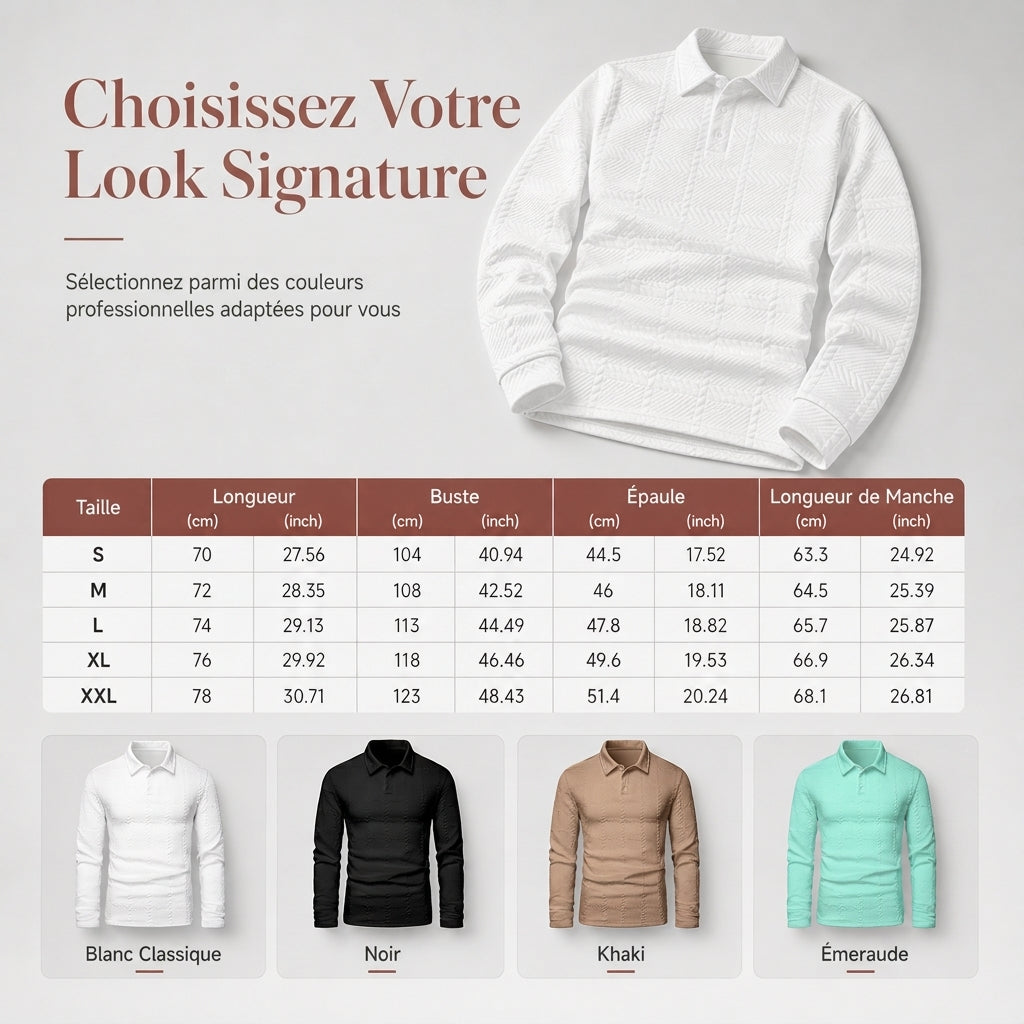 Sweat-shirt décontracté à manches longues pour homme