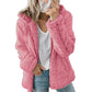 Veste polaire à capuche et à fermeture éclair pour femme