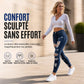 Jean skinny taille haute déchiré pour femme, pantalon en denim stretch délavé