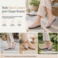 Ballerines à enfiler respirantes et ajourées pour femmes