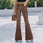 Jeans flare stretch taille haute pour femme