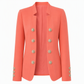 Blazer ajusté pour femme à col montant