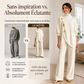 Ensemble élégant pour femme : pull à col roulé et pantalon large