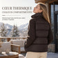 Manteau d'hiver court en coton matelassé chaud et épais pour femme, col montant, tricot torsadé, patchwork, manches longues