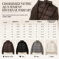 Manteau d'hiver court en coton matelassé chaud et épais pour femme, col montant, tricot torsadé, patchwork, manches longues