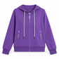 Sweat à capuche premium pour femme avec fermeture éclair sur toute la longueur et poches zippées
