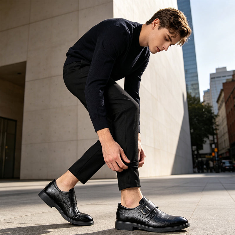 Chaussures habillées pour homme à bride polyvalentes