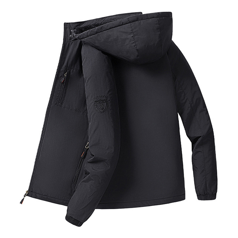 Veste à capuche imperméable et chaude pour homme, hiver