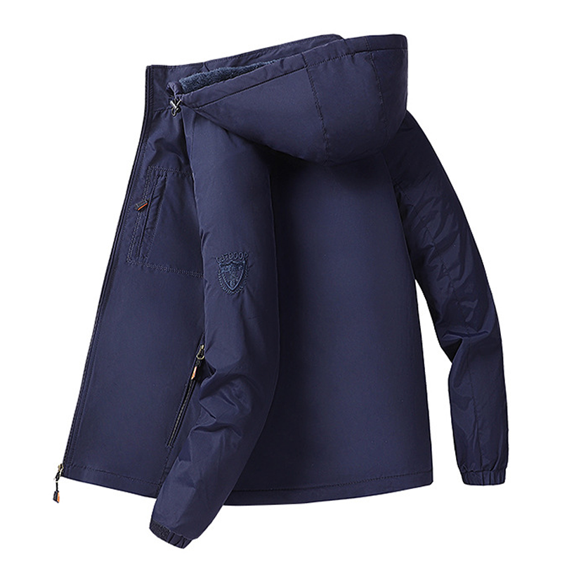 Veste à capuche imperméable et chaude pour homme, hiver