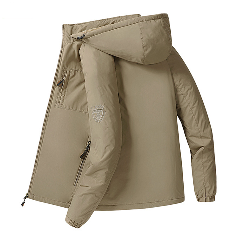 Veste à capuche imperméable et chaude pour homme, hiver