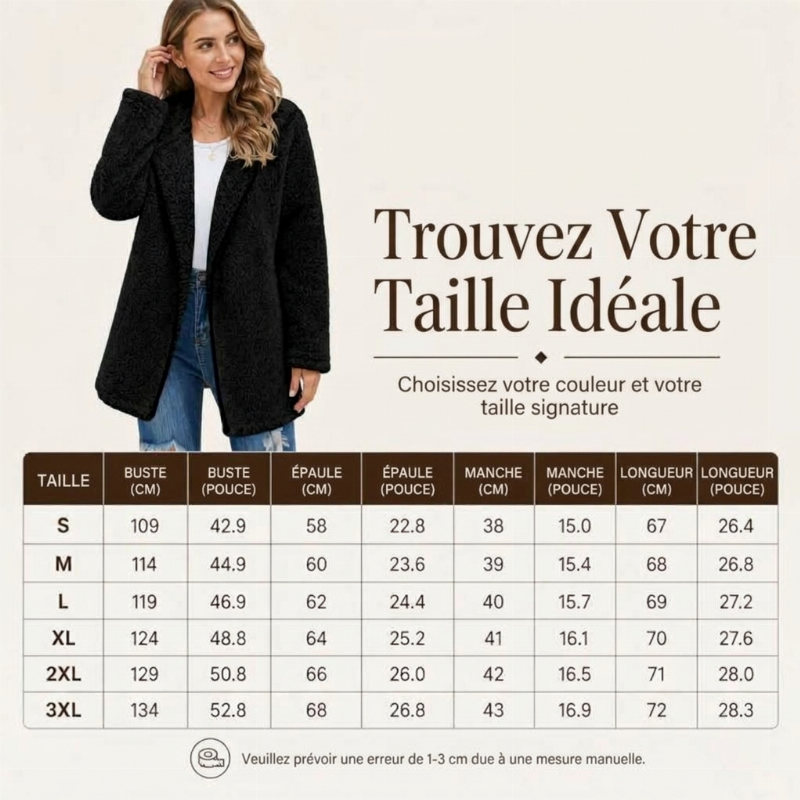 Cardigan décontracté à capuche en peluche pour femme