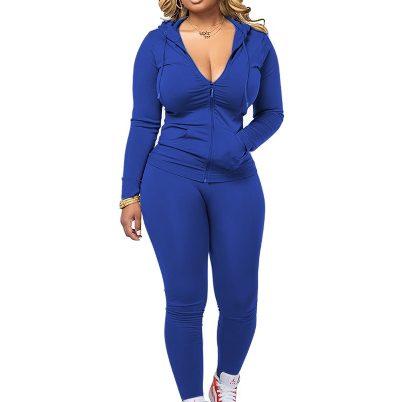 Women's Long Sleeve Hooded Sweatsuit