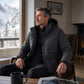 Veste à capuche imperméable doublée de polaire pour homme