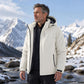 Veste à capuche imperméable doublée de polaire pour homme