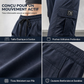 Pantalon cargo femme coupe droite décontractée avec taille élastique à cordon de serrage et poches utilitaires latérales