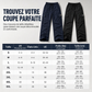 Pantalon cargo femme coupe droite décontractée avec taille élastique à cordon de serrage et poches utilitaires latérales