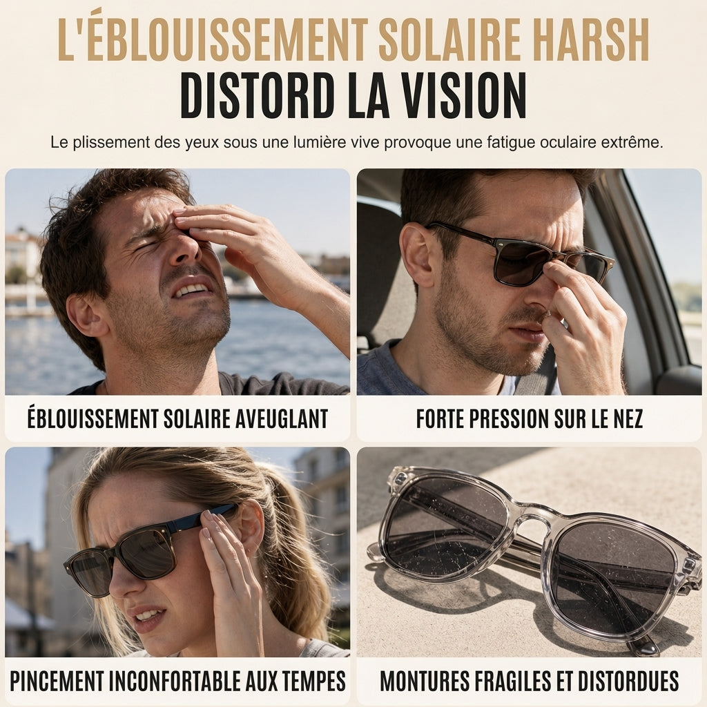 Lunettes de soleil à monture carrée style vintage rétro
