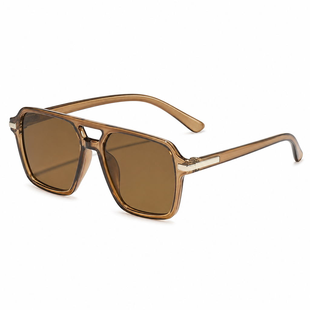 Lunettes de soleil à monture carrée style vintage rétro