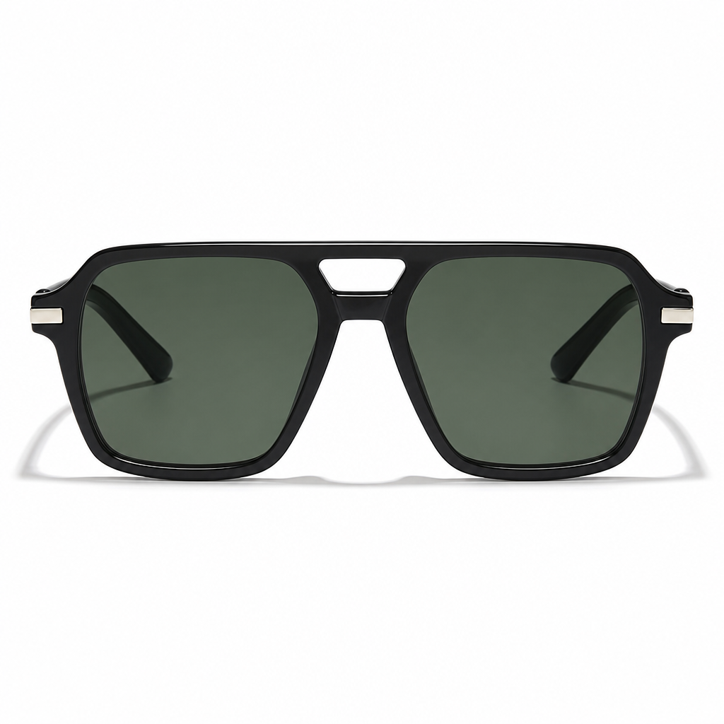 Lunettes de soleil à monture carrée style vintage rétro