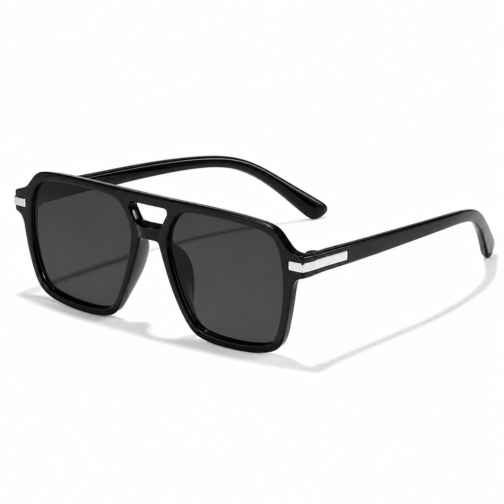 Lunettes de soleil à monture carrée style vintage rétro