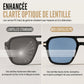Lunettes de soleil à monture carrée style vintage rétro