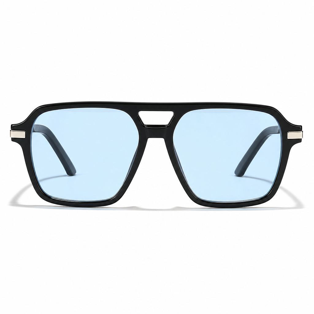 Lunettes de soleil à monture carrée style vintage rétro