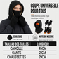 Ensemble cagoule avec gants tactiles et chaussettes