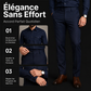Ensemble deux pièces pour homme : chemise et pantalon en polyester