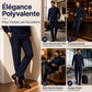 Ensemble deux pièces pour homme : chemise et pantalon en polyester