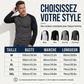 T-shirt à manches longues raglan color-block pour homme