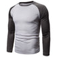 T-shirt à manches longues raglan color-block pour homme