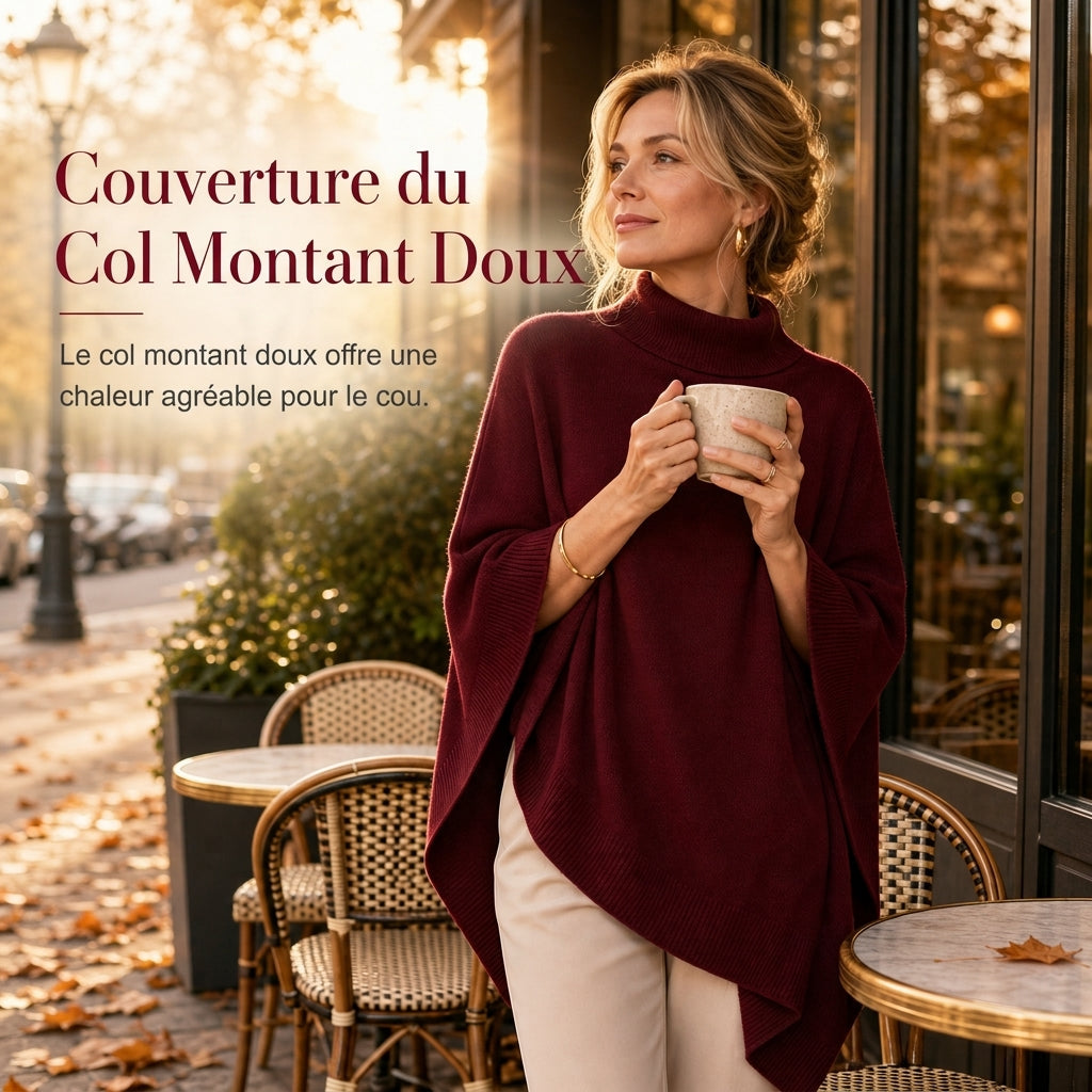 Châle en tricot ample élégant uni pour femme