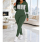Ensemble décontracté pour femme : sweat à capuche ajusté et pantalon