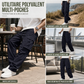 Pantalons cargo décontractés pour homme avec cordon de serrage, été