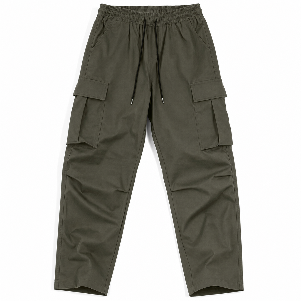 Pantalons cargo décontractés pour homme avec cordon de serrage, été
