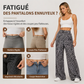Pantalon large droit à imprimé léopard pour femme, style mode