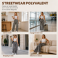 Pantalon large droit à imprimé léopard pour femme, style mode