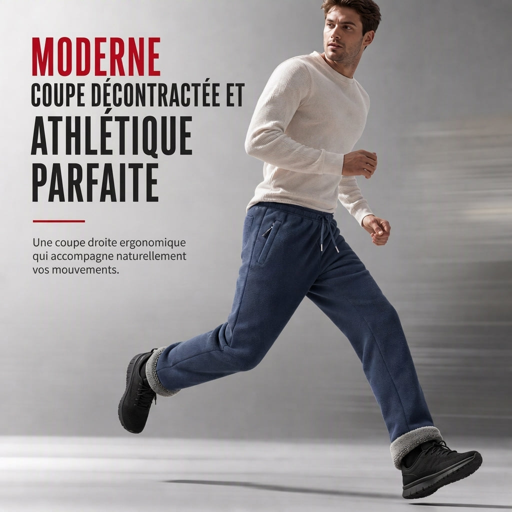 Pantalon en polaire épais et chaud unisexe