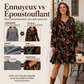 Robe élégante pour femme à imprimé feuille d'érable