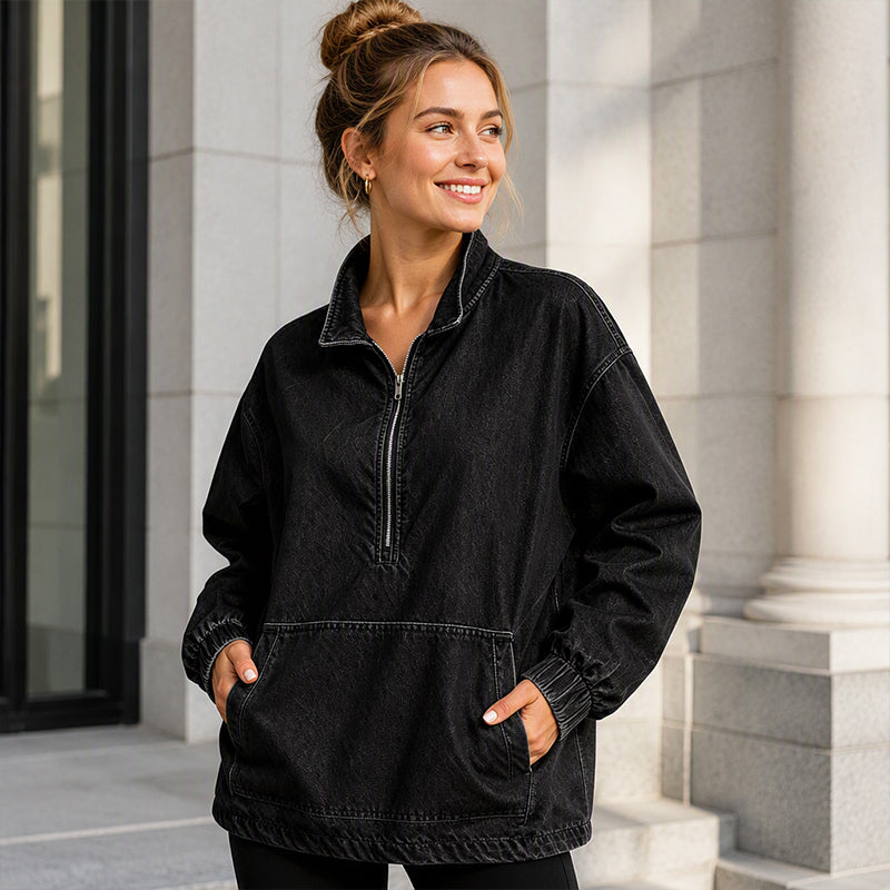 Veste en jean décontractée pour femme