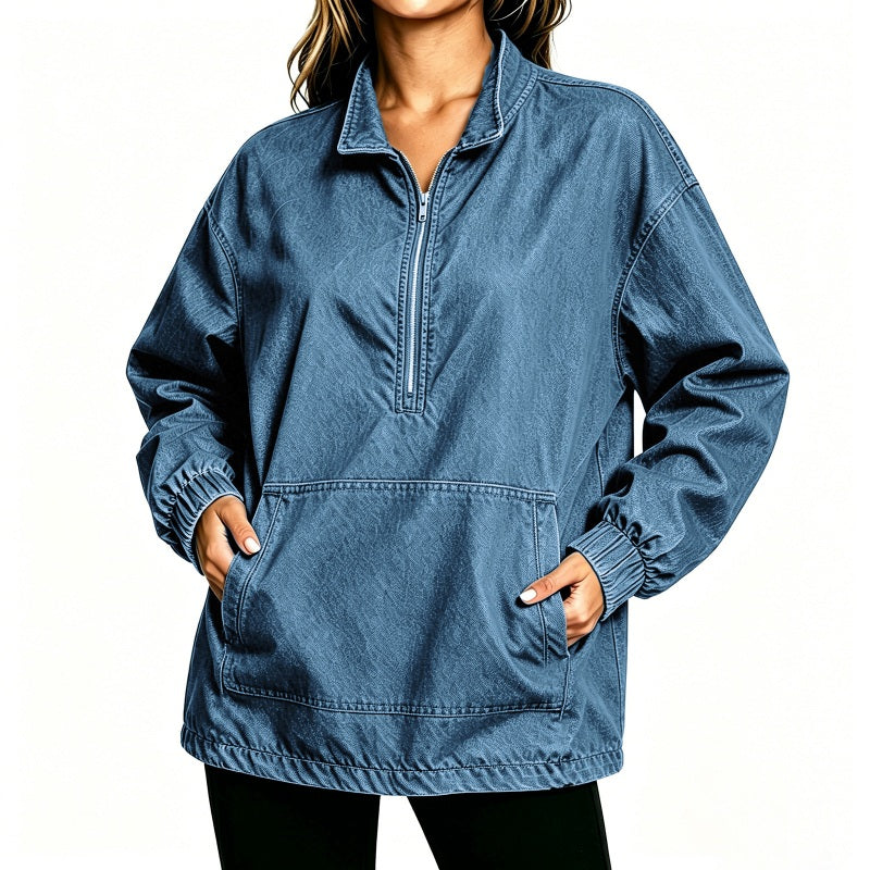 Veste en jean décontractée pour femme