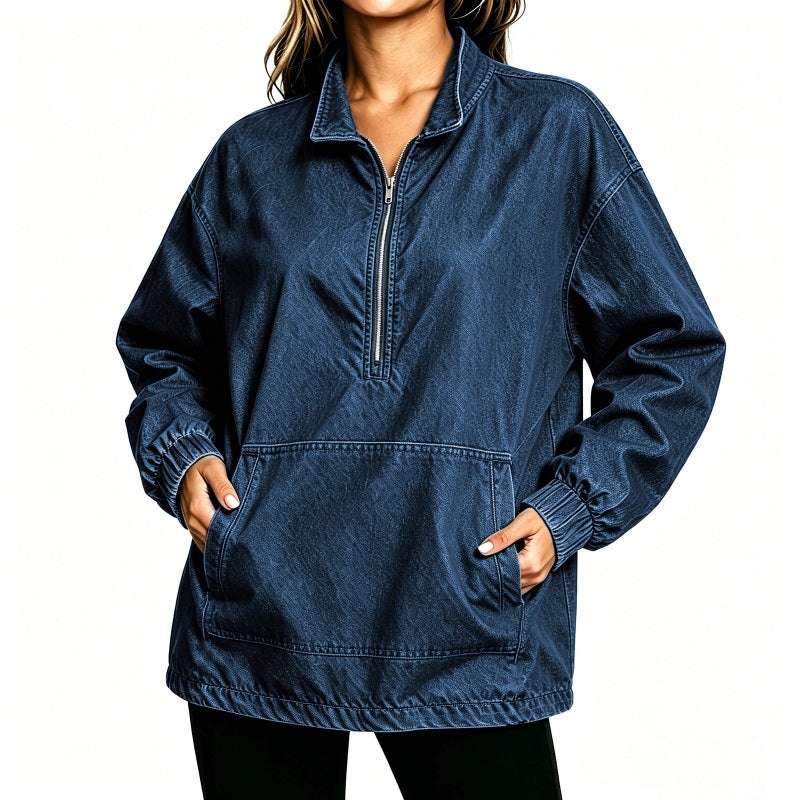 Veste en jean décontractée pour femme