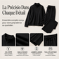 Ensemble sweatshirt à demi-zip et pantalon large pour femme