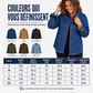 Veste en jean délavé à ourlet effiloché pour femme