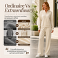 Ensemble sweatshirt à demi-zip et pantalon large pour femme